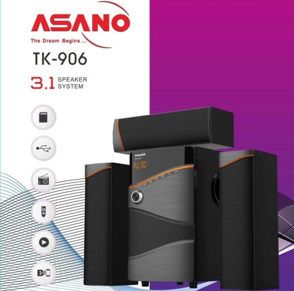 Experience Superior Sound with the Asano TK-906 5.1L Bluetooth Speaker