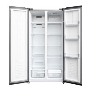 Nasco 400ltr Side By Side Refrigerator Metalic Silver Nasf2 66.1ff