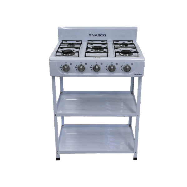Nasco 5 Burner Gas Stove Nasgs K5bw S in Ghana